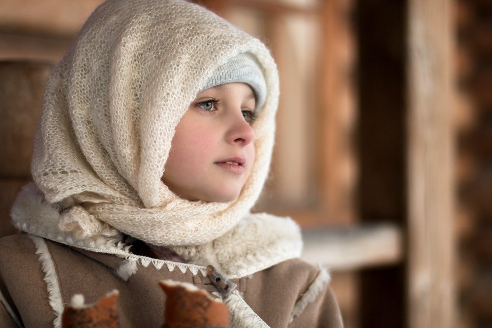 зима в деревне