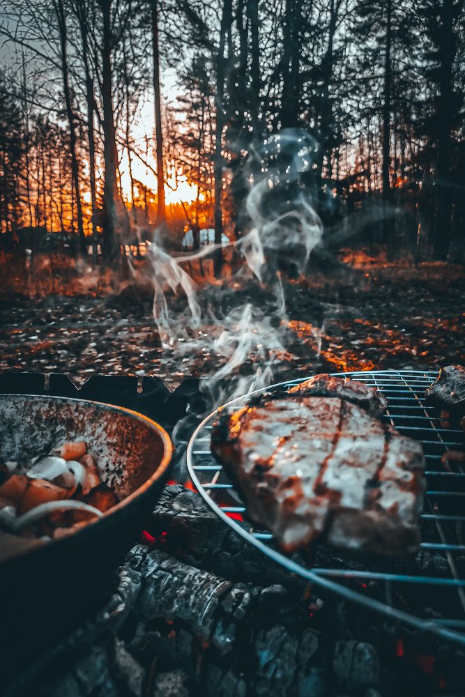 Еда на костре