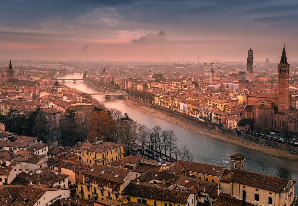 Закат в Вероне