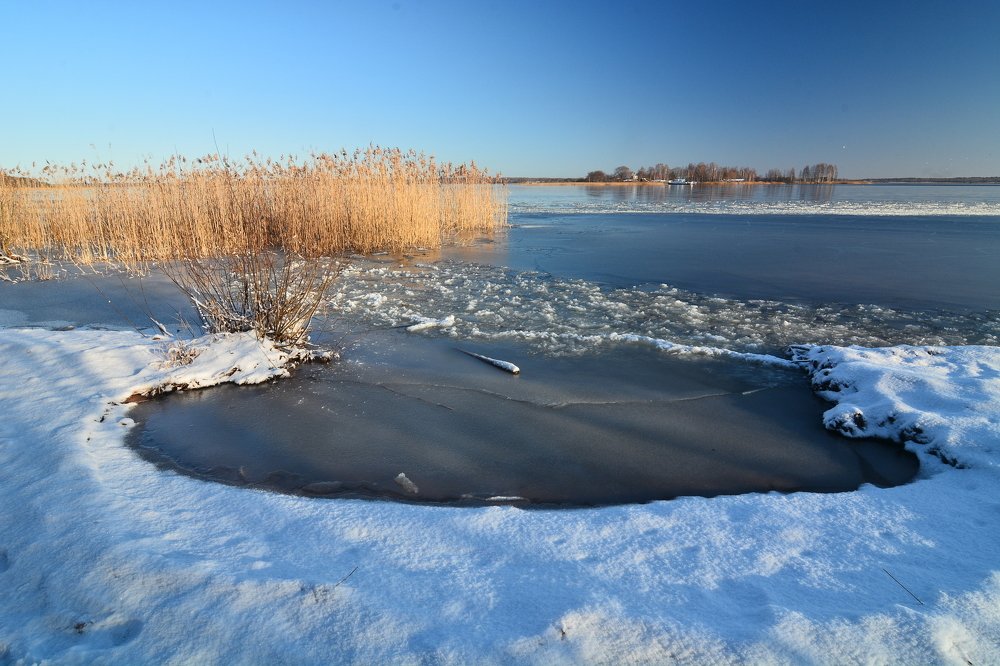 Январский лед на оз.Селигер