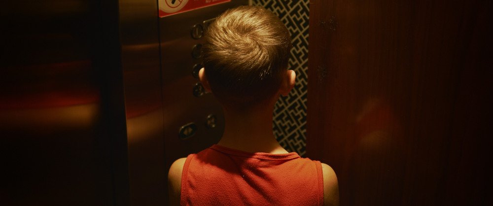 Boy in the elevator