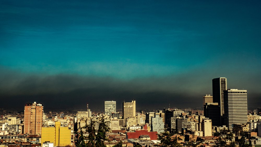 High pollutions levels in Bogotá City
