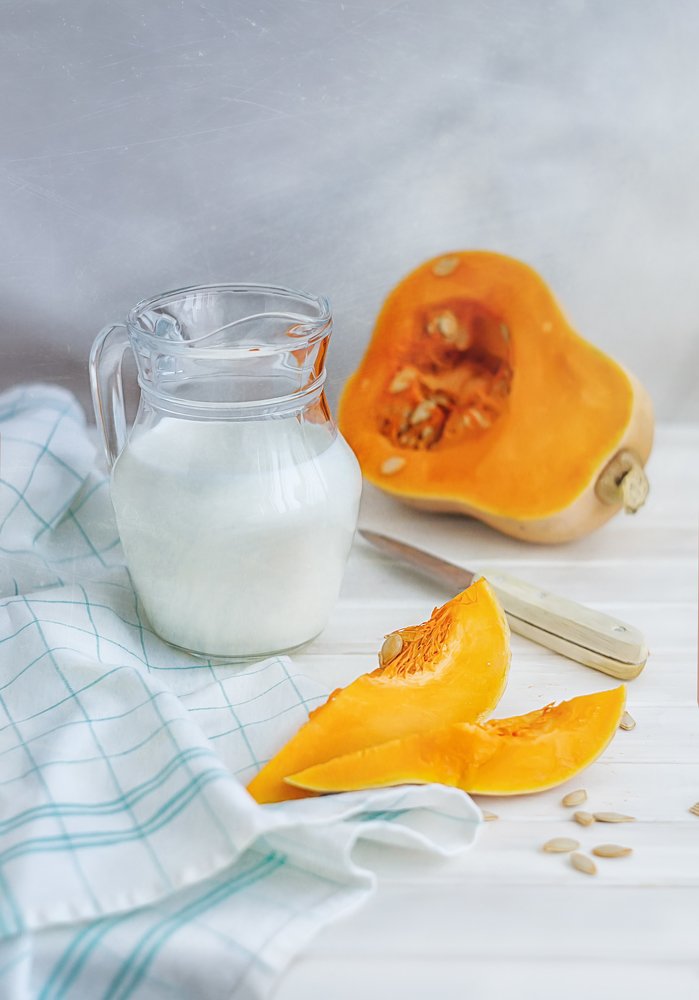 Тыква с молоком