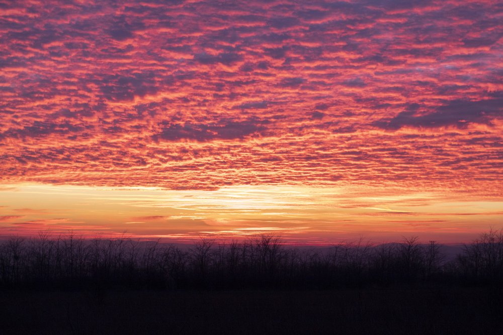 Sunset near city of Niš