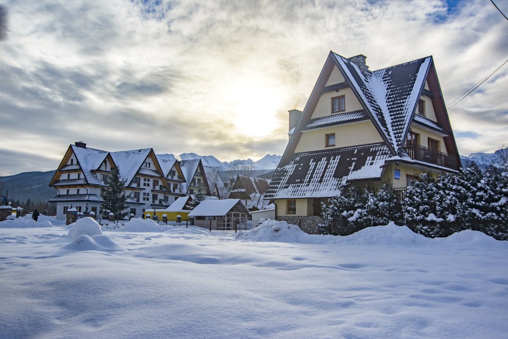 Зимнее утро в Татрах