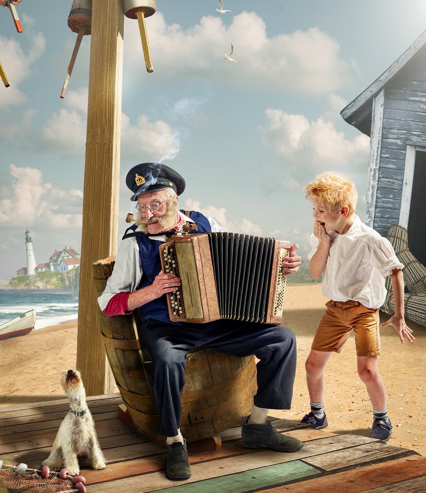 Gramp accompanies the Dog