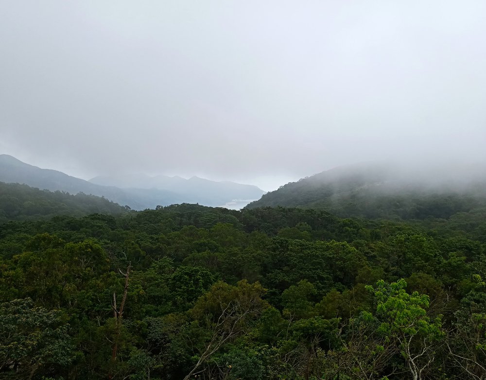 Горы рядом с аэропортом Гонконга