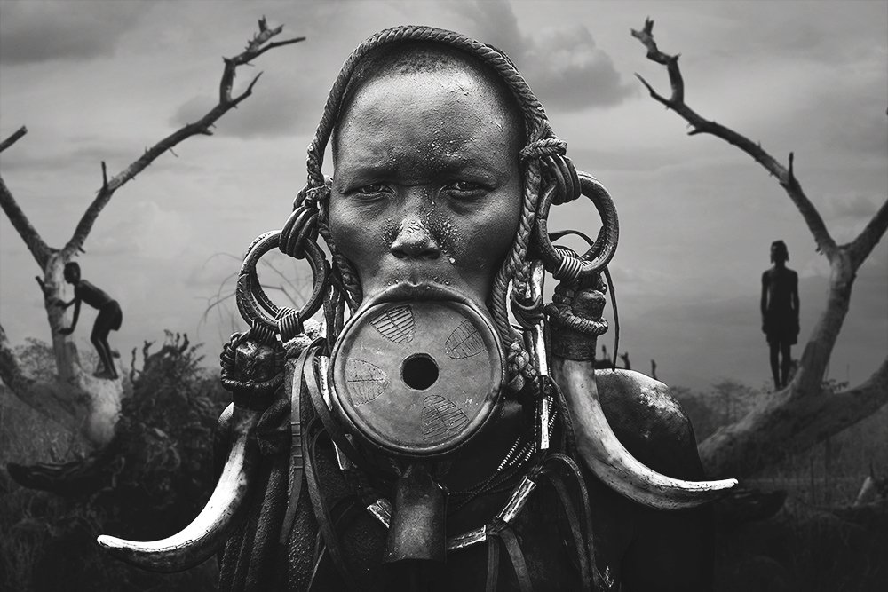 Portrait Woman Mursi