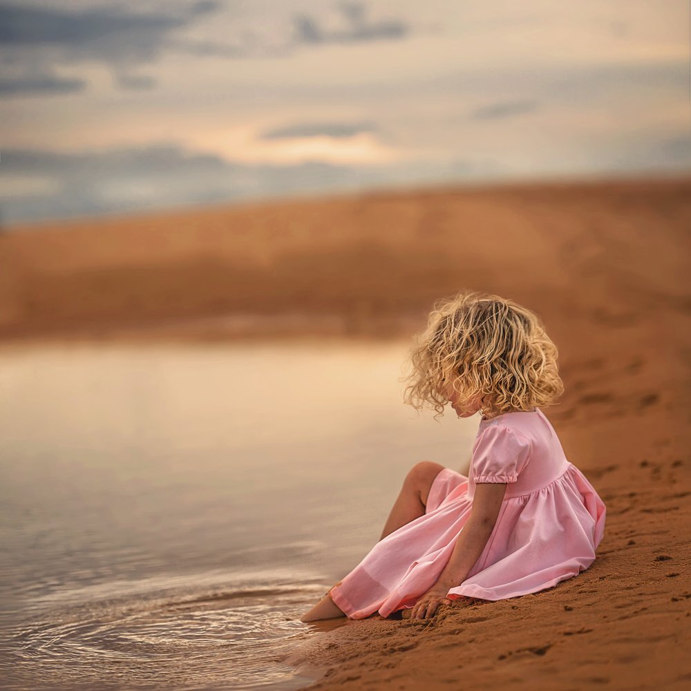 The girl and the lake