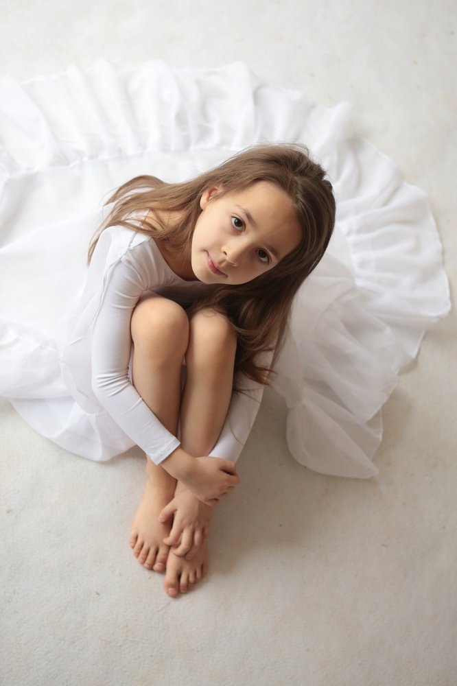 Юная гимнастка