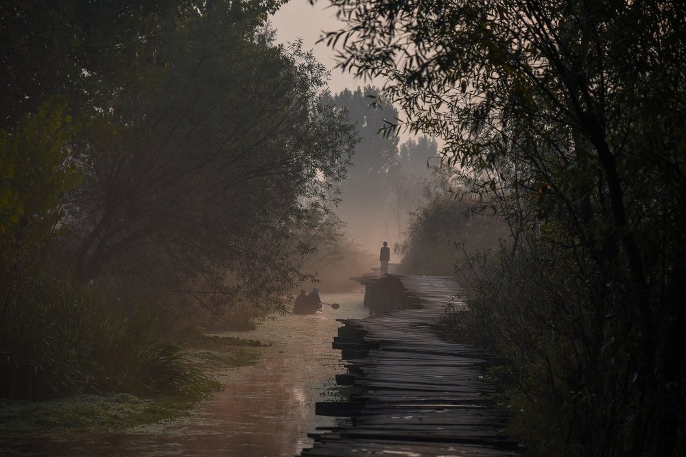 Magical sunrise in Srinagar.