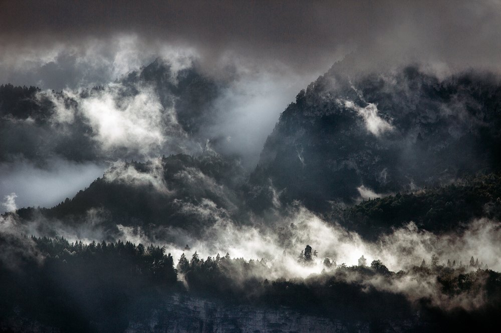 Sky in the mountains