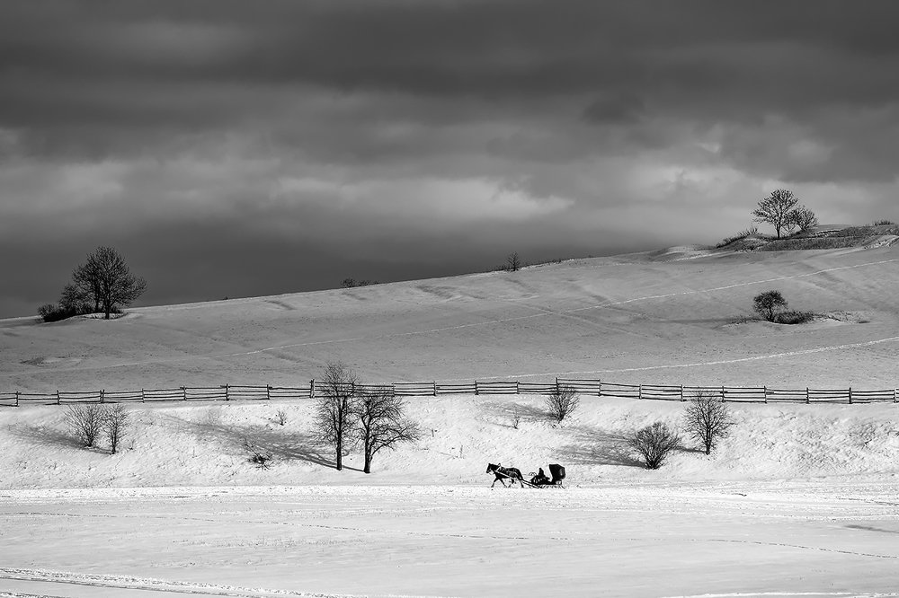 Снежная дорога.