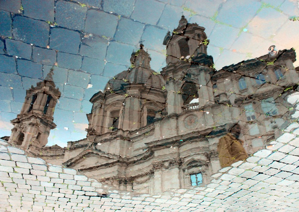 Rome streets reflections