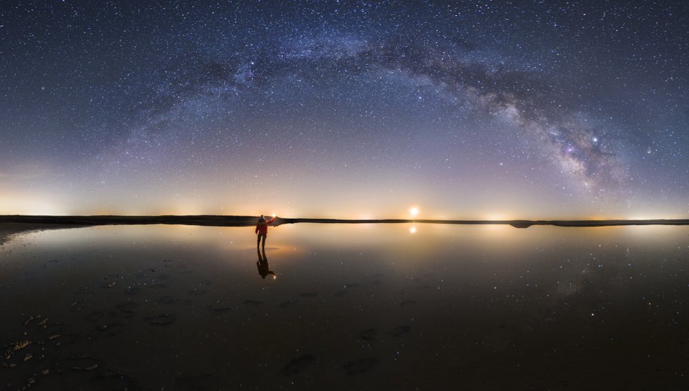 Landscapes and milky way