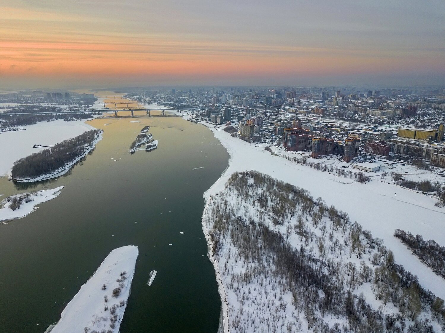 Закат.