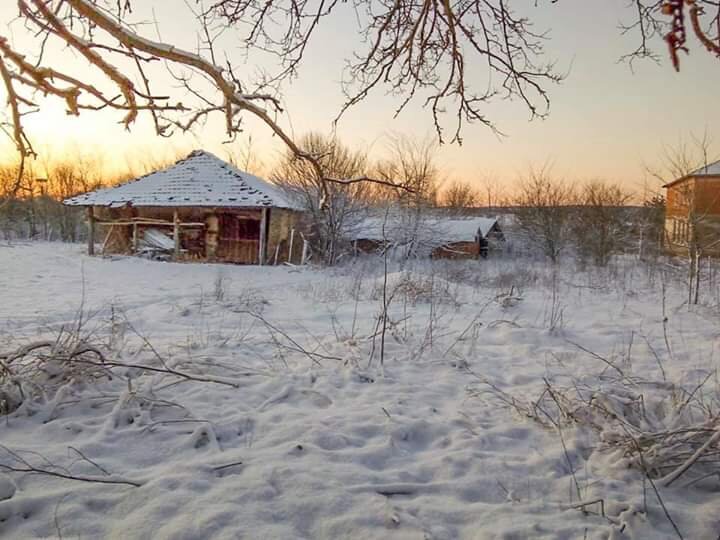 Sunrise over the barn.