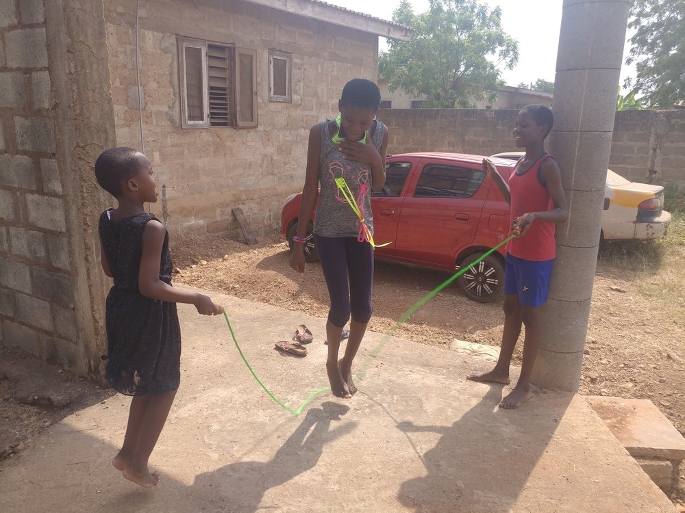 Girls playing