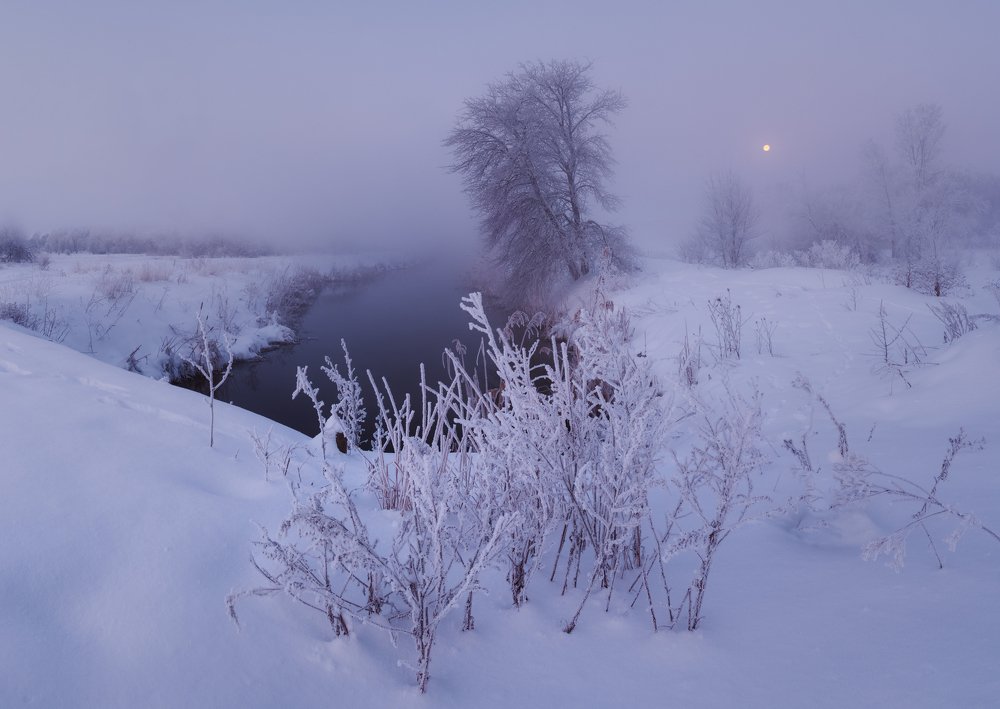 In white silence ...