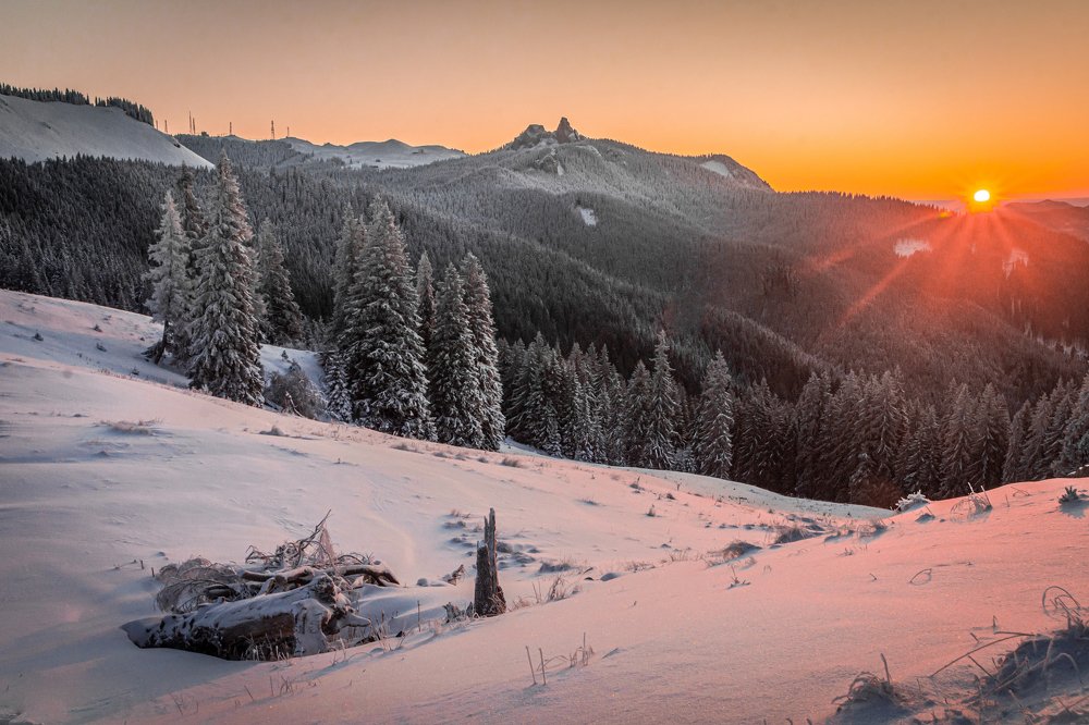 Sunrise in Bucovina