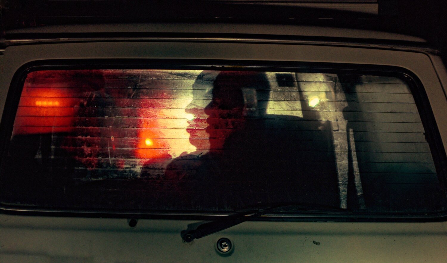 Dark Mystery Face in the Street.