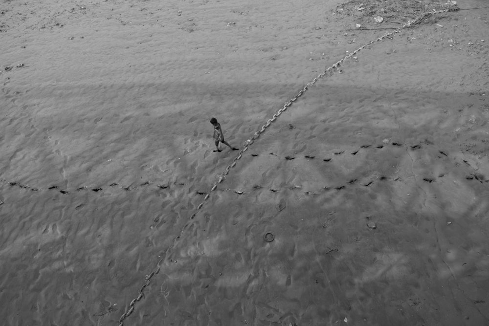 Footsteps of a child