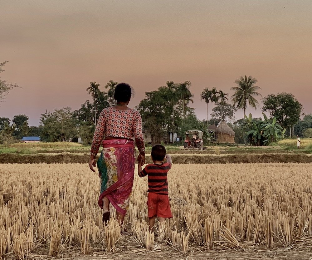 Child’s excitement to see new technology.