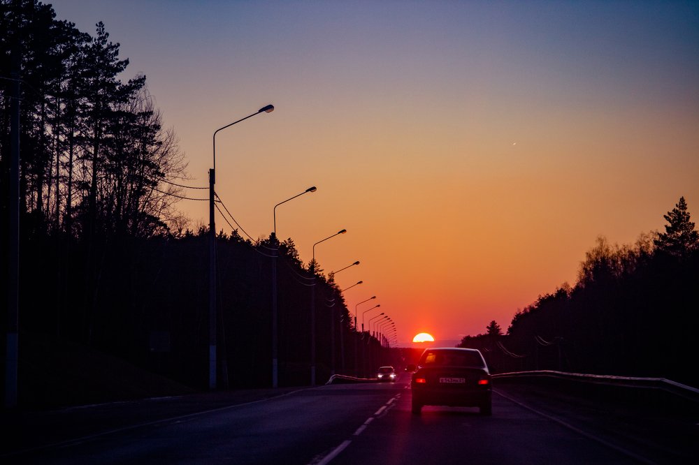 Закат п. Катынь Смоленский район 20.02.2020