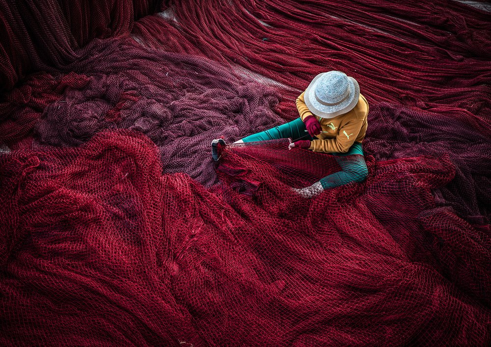 Patch the fishing net