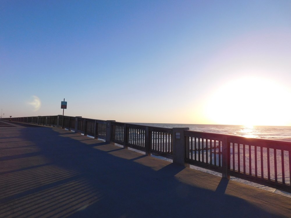 Sun visit the bridge