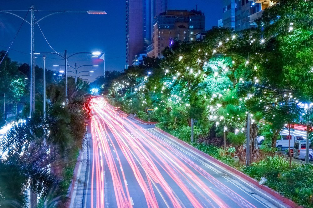 Traffic along Roxas Boulevard Manila