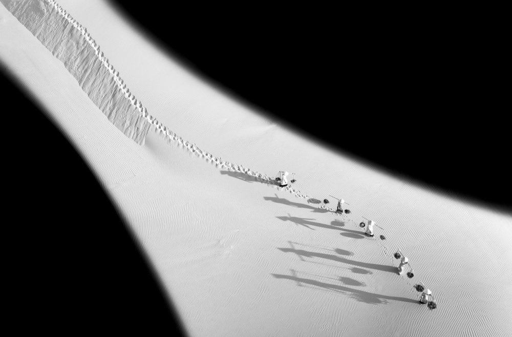 Passing the sand dune