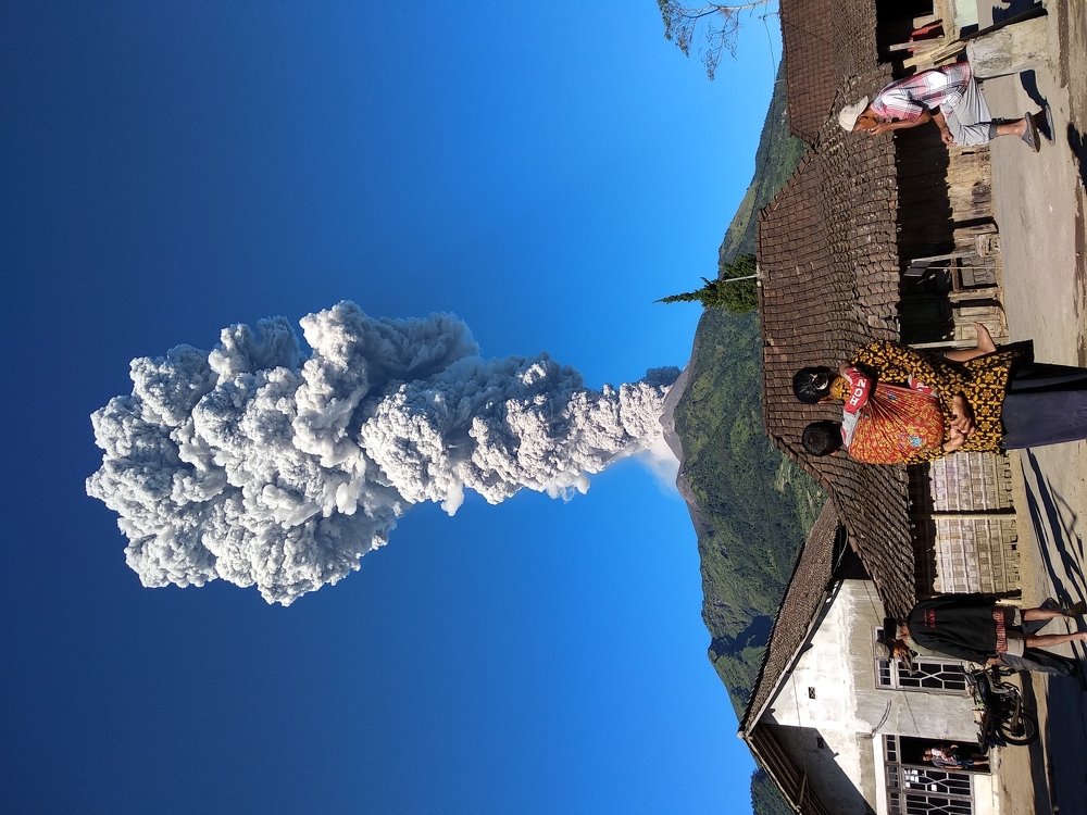 Eruption Freatic mount Merapi