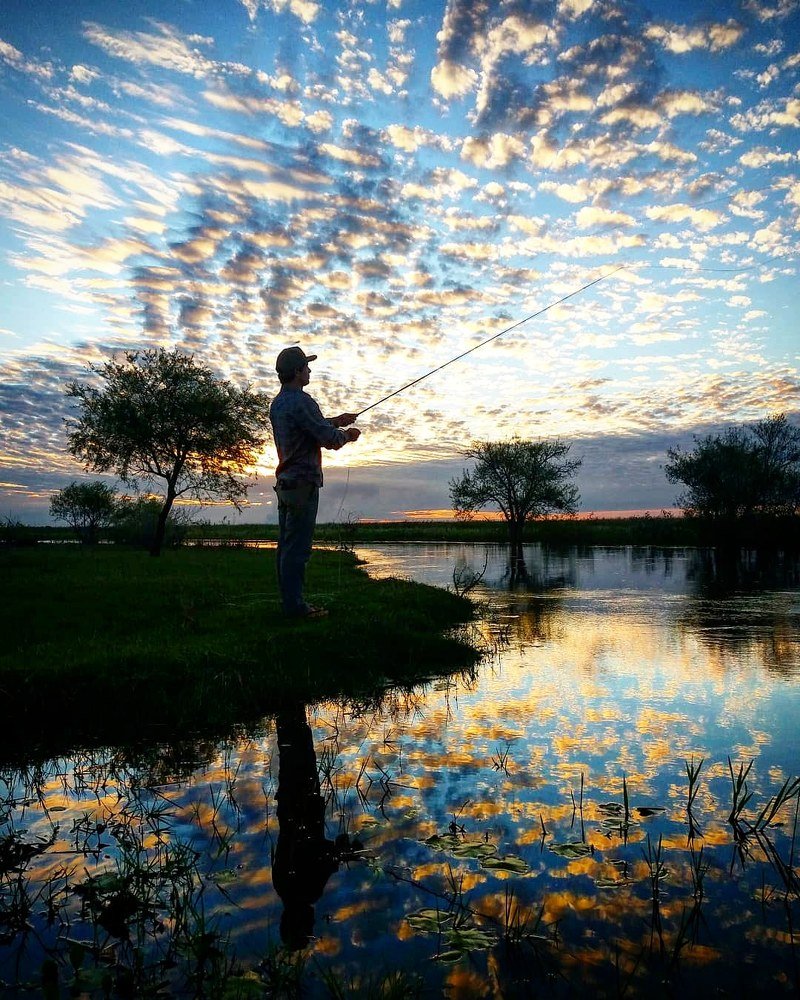 Fly fishing reflection