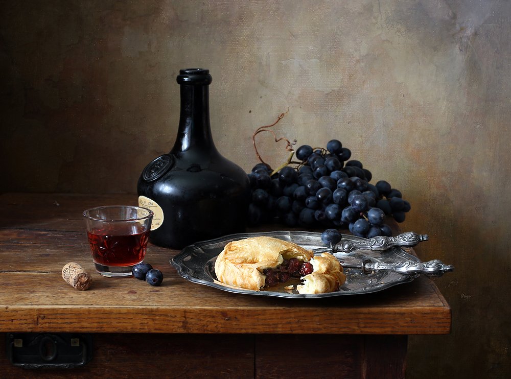 С ягодным пирогом