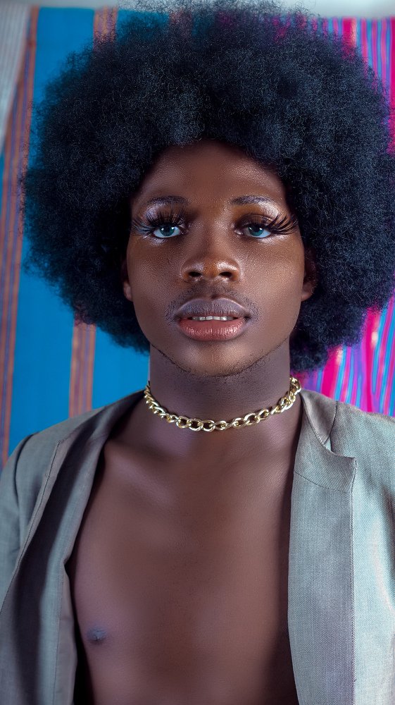 Blazing Androgynous model