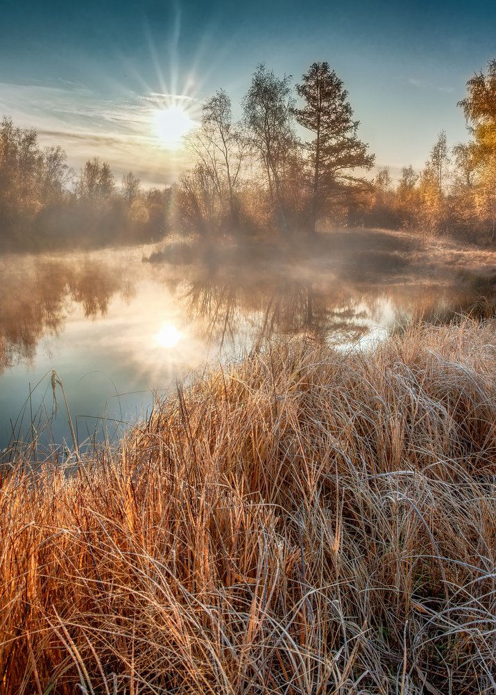 Холодное утро на речке Таатта.