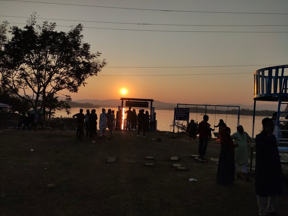 Sunset in the Lake shore