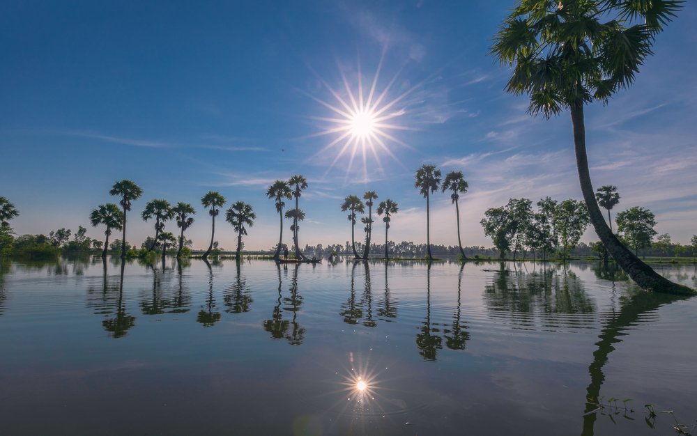 Flood season in Mekong delta