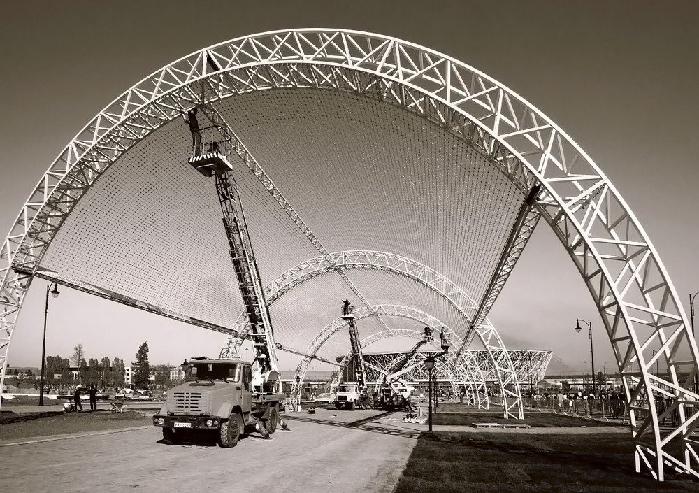 монтаж арок