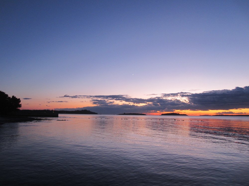 Sunset above Adriatic See