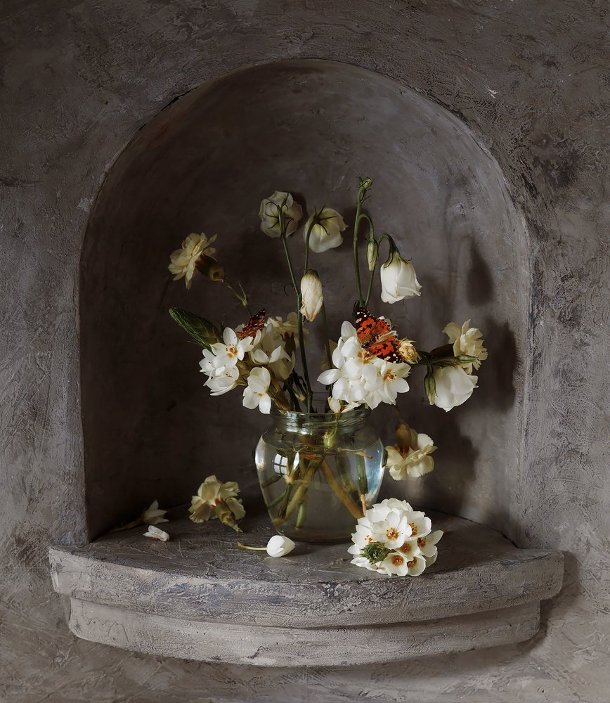 Белый букетик