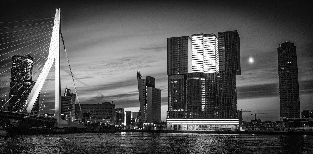 Rotterdam Harbour at Dawn