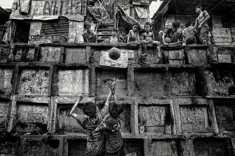 Children at Cemetery