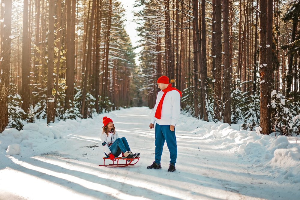 Зимняя прогулка в лесу