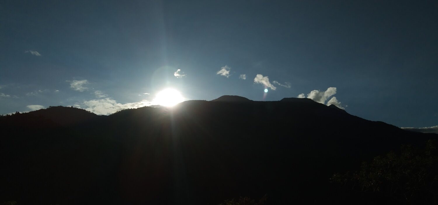The rising sun