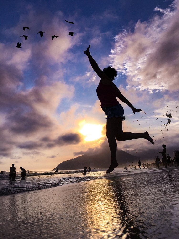 Flying with the birds...