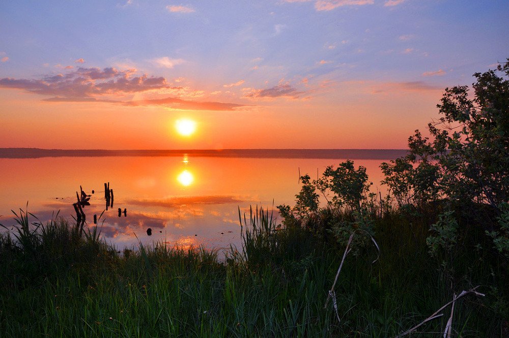 Вечер на озере