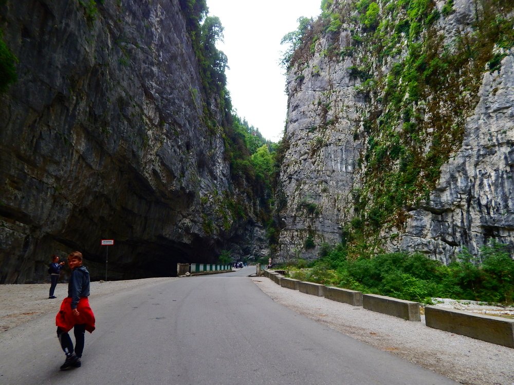 Through mountains and rocks