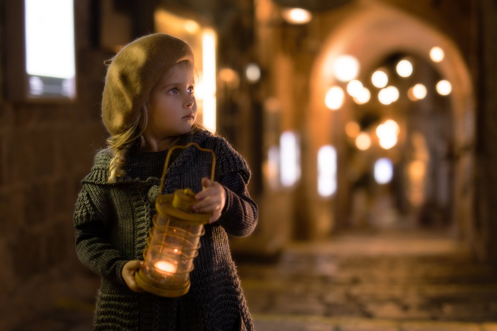 A girl in the old city Jaffa